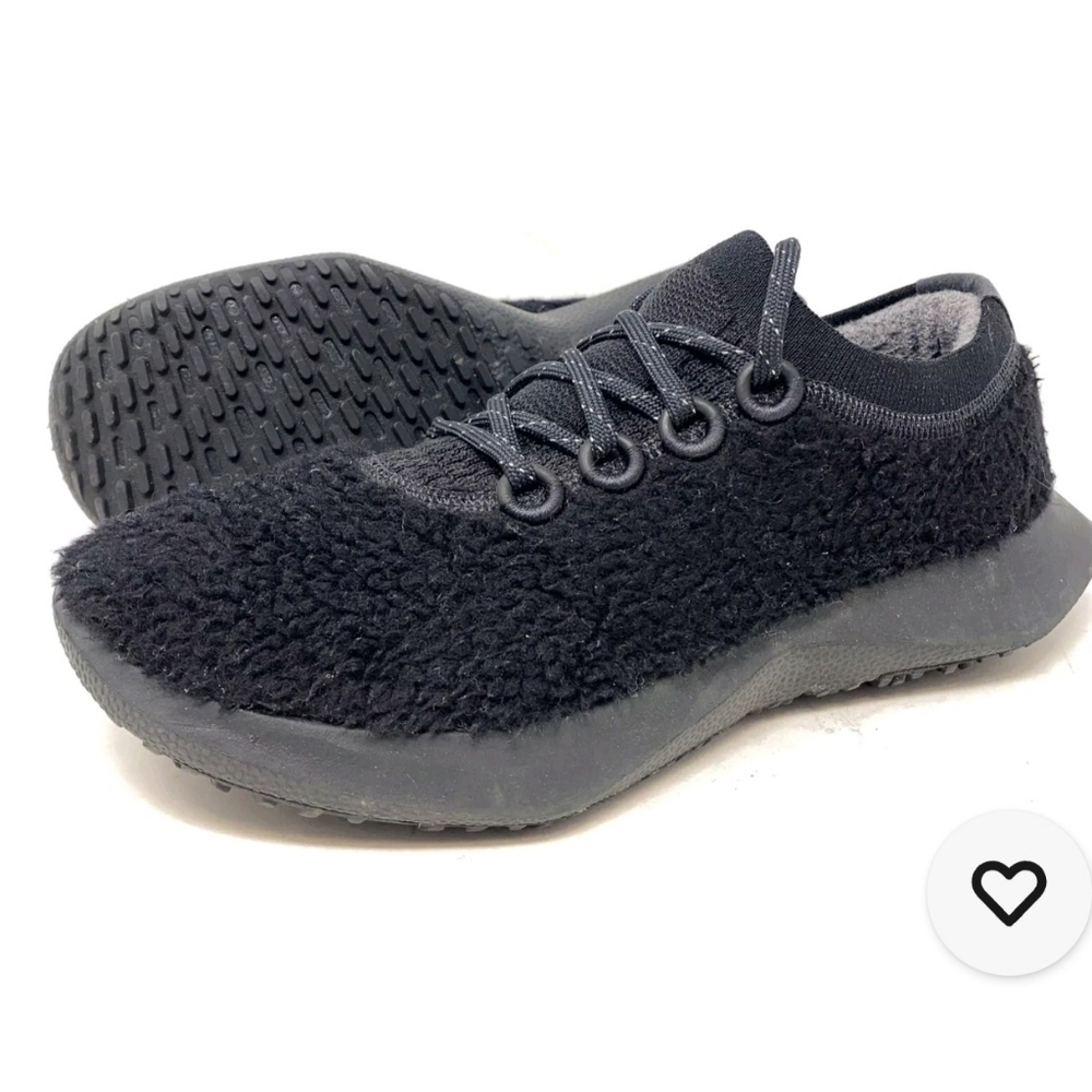 Allbirds Black Wool Dasher 2 Fluff Sneaker NWOT